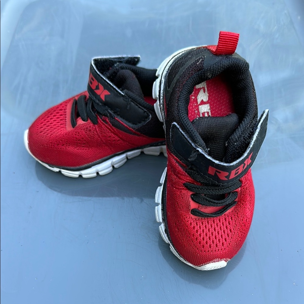 RBX Red and Black Sneakers Lightweight Athletic Shoes